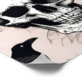 ゴシック様式の空想開花とボーン ポスター (角)