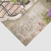 ゴシック様式の窓を渡る美しい藤 薄葉紙 (詳細)