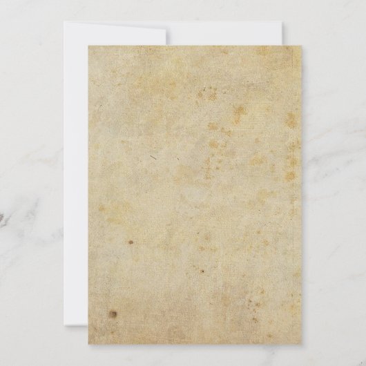 ゴシック様式の結婚式招待状 – 暗い花のヴィンテージ 招待状 (裏面)