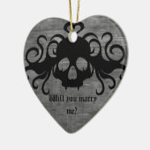 ゴシック様式の結婚提案 セラミックオーナメント (左)