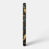 ゴシック様式の花と巻物 SAMSUNG GALAXYケース (左側面)