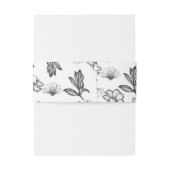 ゴシック様式の花の入れ墨ベビーシャワー 招待状ベリーバンド (裏面例)