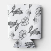 ゴシック様式の花の入れ墨ベビーシャワー 缶クーラー (裏面)