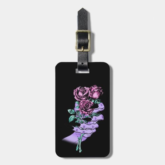 ゴシック様式の花束ラゲージタグ ラゲッジタグ (正面縦)