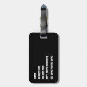 ゴシック様式の花束ラゲージタグ ラゲッジタグ (裏面縦)