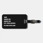 ゴシック様式の花束ラゲージタグ ラゲッジタグ (裏面横)