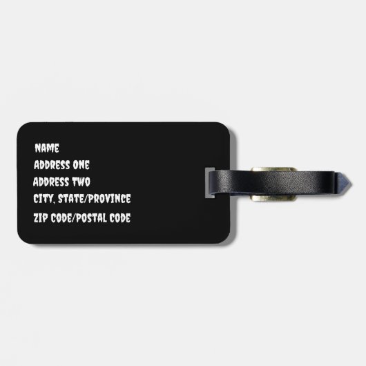 ゴシック様式の花束ラゲージタグ ラゲッジタグ (裏面横)