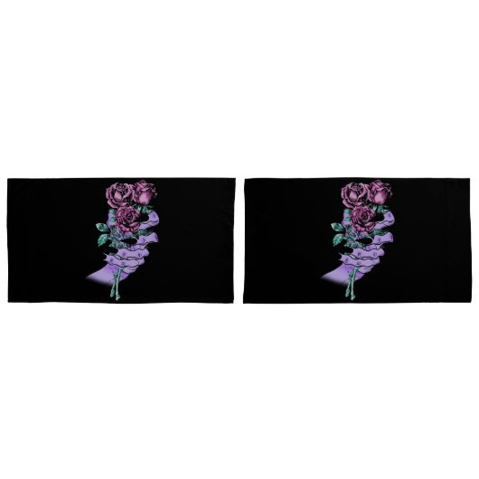 ゴシック様式の花束枕 枕カバー (正面-セット)