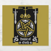 ゴシック様式の衣服と付属品 ビールラベル (シングルラベル)