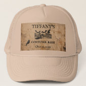 ゴシック様式の衣装パーティーハロウィンハット キャップ (正面)