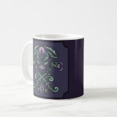 ゴシック様式の装飾の紋章 コーヒーマグカップ (正面左)