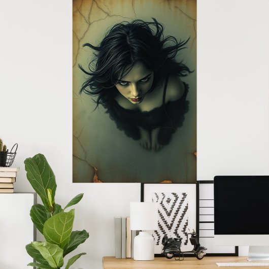 ゴシック様式の視線:ダークミューズポスター ポスター (ホームオフィス)