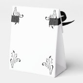 ゴシック様式の赤ちゃんシャワーのテーマパーティー フェイバーボックス (裏面サイド)