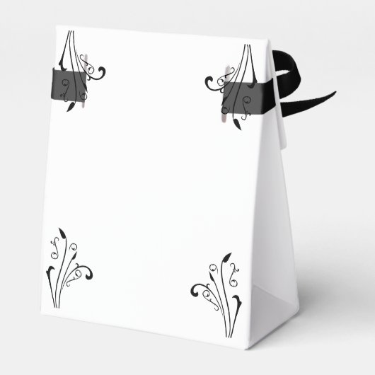 ゴシック様式の赤ちゃんシャワーのテーマパーティー フェイバーボックス (裏面サイド)