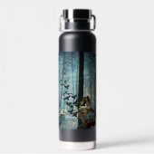 ゴシック様式の超ユニークリアルなコラージュ悲しいハートの女王 ウォーターボトル (背面)