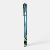 ゴシック様式の超ユニークリアルなコラージュ悲しいハートの女王 iPhone 16ケース (左側面)