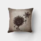 ゴシック様式の邪悪な生グランジ物のテクスチャ クッション (裏面)