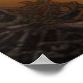 ゴシック様式の部族スカルポスター ポスター (角)