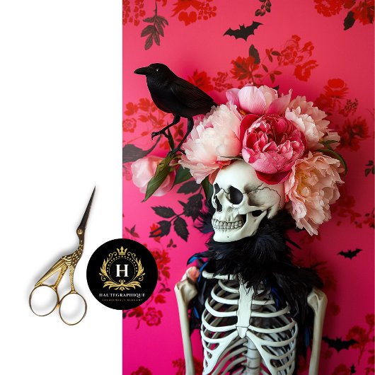 ゴシック様式の骨格スカルの切り離し 薄葉紙