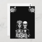 ゴシック様式の骨組みフローラ結婚のはがき ポストカード (正面/裏面)