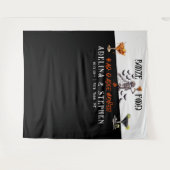 ゴシック様式の骨組み料理結婚の背景 タペストリー (正面(横))