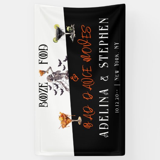 ゴシック様式の骨組み料理結婚の背景 横断幕 (縦)