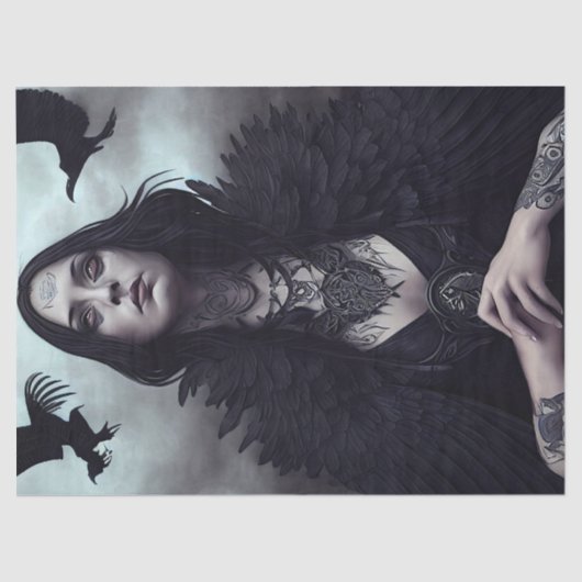 ゴシック様式の魔女の切り離 薄葉紙 (正面)