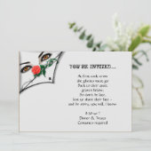 ゴシック様式の魔女の覗きハローウィンパーティ 招待状 (スタンド正面)