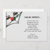 ゴシック様式の魔女の覗きハローウィンパーティ 招待状 (正面/裏面)