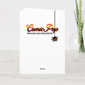 ゴシック様式の魔女をテーマにしたハロウィーン カード (裏面)