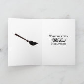 ゴシック様式の魔女をテーマにしたハロウィーン カード (内部)