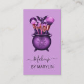 ゴシック様式の魔女をテーマにしたメイクアップブラシセット 名刺 (正面)