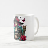 ゴシック様式の魔女アートマグ コーヒーマグカップ (正面右)