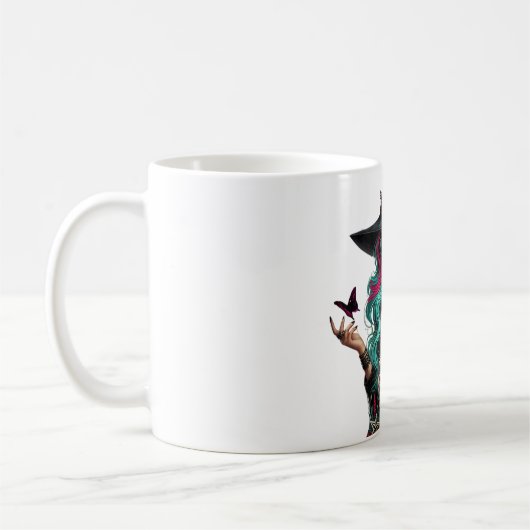ゴシック様式の魔女アートマグ コーヒーマグカップ (左)