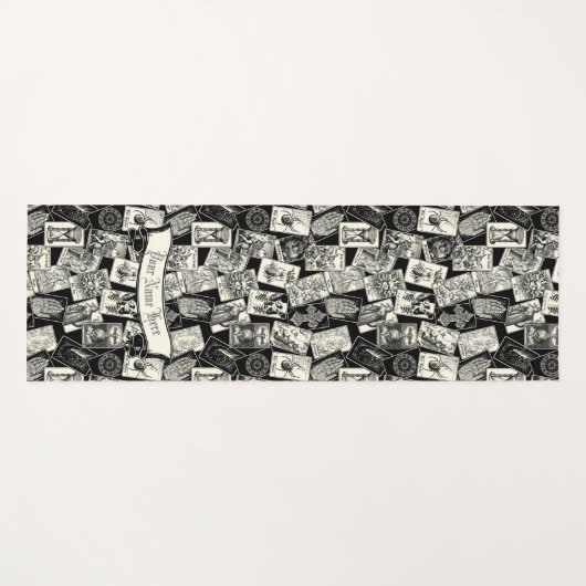 ゴシック様式の魔女ウィッチクラフト薬用タロットカードthr ヨガマット (正面(横))