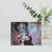 ゴシック様式の鳥達の鳥達の鳥達のベール超現実美術のはがき ポストカード (スタンド正面)