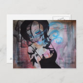 ゴシック様式の鳥達の鳥達の鳥達のベール超現実美術のはがき ポストカード (正面/裏面)