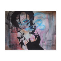 ゴシック様式の鳥達の鳥達の鳥達のベール超現実美術のはがき