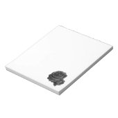 ゴシック様式の黒いバラ ノートパッド (回転)