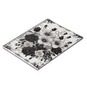 ゴシック様式の黒い花の影の本 ノートブック (左側)