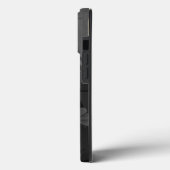 ゴシック様式の黒と灰色のハイビスカスフローラ Case-Mate iPhoneケース (裏面 / 左)