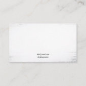 ゴシック様式の黒と白のクロウシルエットタトゥー 名刺 (裏面)