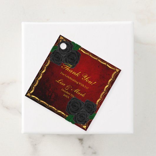 ゴシック様式の黒バラ血結婚赤 フェイバータグ (インサイチュ)