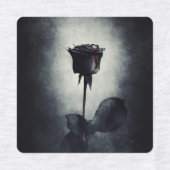 ゴシック様式の黒バラ血落 ラベル (デザイン1)