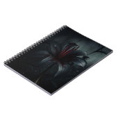 ゴシック様式の黒ユリ ノートブック (左側)