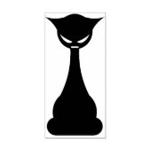 ゴシック様式の黒猫シルエットアートスタンプ ラバースタンプ (インプリント)