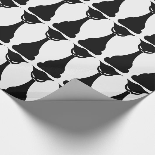 ゴシック様式の黒猫シルエットラップ紙 ラッピングペーパー (角)