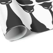 ゴシック様式の黒猫シルエットラップ紙 ラッピングペーパー (ロールコーナー)