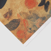 ゴシック様式の黒猫デコパージュ 薄葉紙 (詳細)