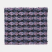 ゴシック様式の黒猫パッテン フリースブランケット (正面(横))